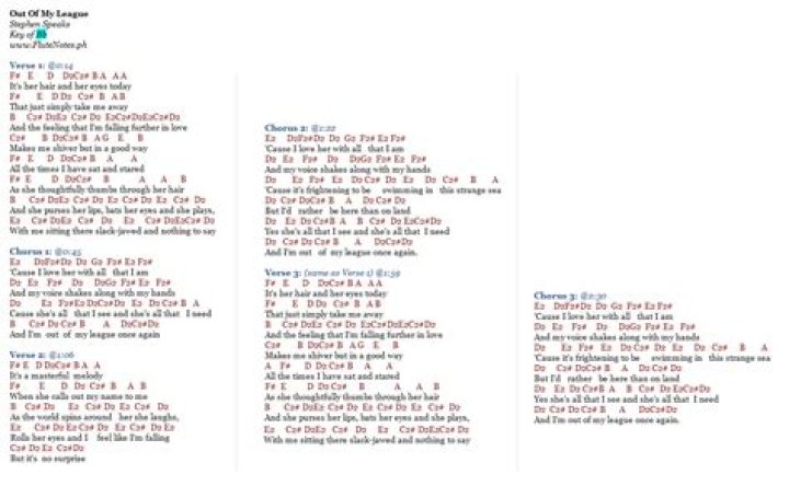 Out my league lyrics